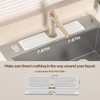 Faucet Mat for Kitchen Sink, Diatomite Stone Drying Sink Protectors, Bathroom - Image 2