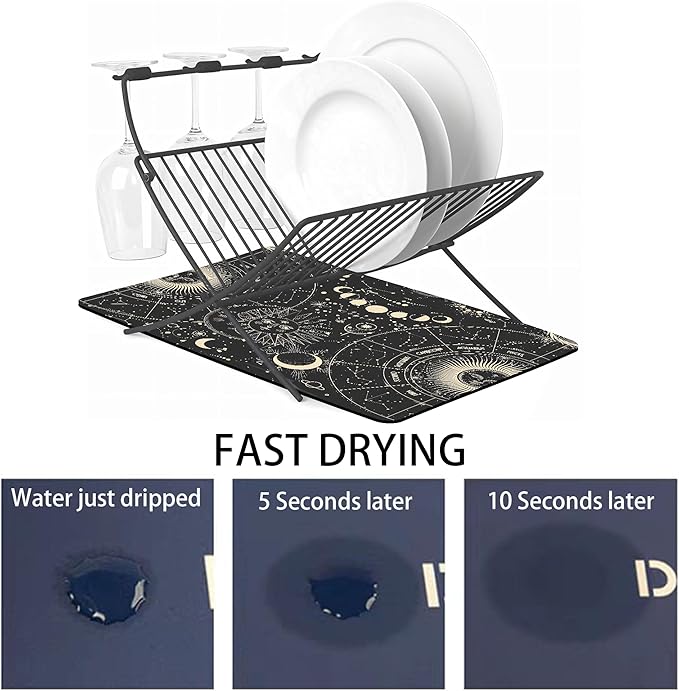 Dish Drying Mat for Multiple Usage. Super Absorbent, Easy clean, Quick dry - Image 3