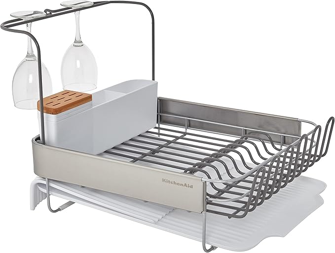 KitchenAid Full Size Compact to Full Capactiy Expandable Rust Resistant Dish - Image 3