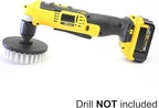 Drill Brush 5 inch Soft Bristle White Quick Change Shaft - Image 3
