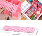 8pcs DIY Plastic Drawer Organizer Adjustable Drawer Dividers - Image 3