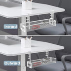 Under Desk Cable Management Tray, Cable Management Under Desk No Drill - Image 7