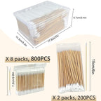 Organic Bamboo - Fiber Cotton Swab Bundle: 800 Standard - Image 6
