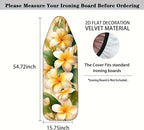 Nuxovilar Yellow & White Floral Pattern Ironing Board Cover, 15×54 inch - Image 4