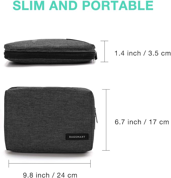 BAGSMART Electronics Organizer Travel Case, Small Cord Bag - Image 6