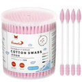 Pink Cotton Swabs Spiral Pointed by HOMEFOX