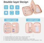 Electronics Organizer Travel Case, Charger Bag Cord Organizer Travel, Compact - Image 2