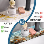 Beach Sink Splash Guard Shells Starfish Waves Faucet Absorbing Mat Fast Drying - Image 6