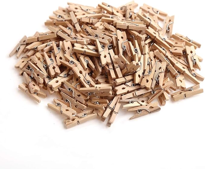 CCINEE 150 PCS Mini Wooden Clothespins, 1 Inch by CCINEE