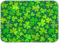 Qilmy St. Patrick's Day Shamrock Dish Drying Mat Water Absorption Tableware by Qilmy