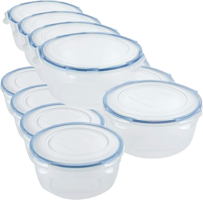 LocknLock Easy Essentials Food Storage lids/Airtight containers/Stackable by LocknLock