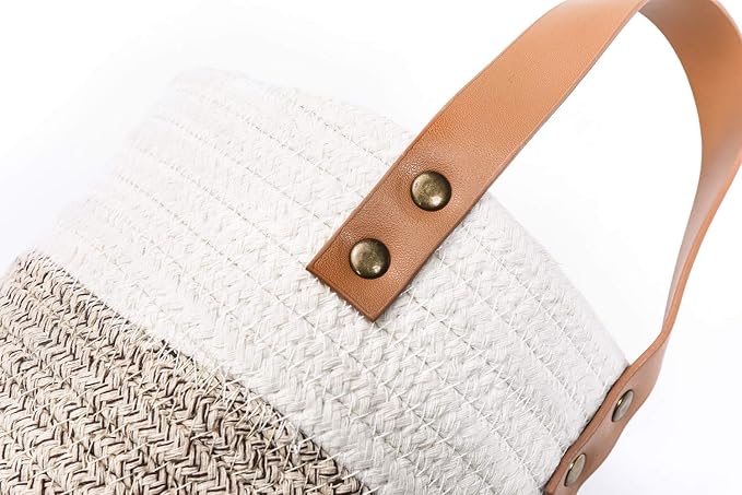 2pack Small Hanging Basket-Cotton Rope Wall Basket - Image 6