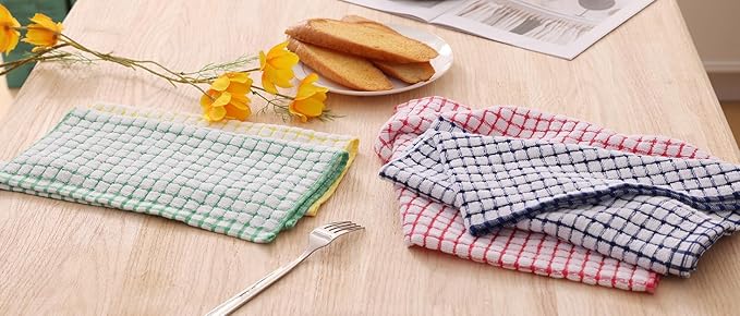 Kitinjoy Cotton 12 Pack Terry Kitchen Towels, 16 x 25 Inches Super Soft and - Image 8