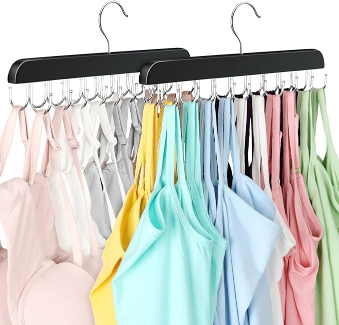 2 Pack Bra Hanger, Capacity Foldable Tank Top Hanger by LearnMoreAboutResovo