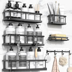 YASONIC Shower Caddy Adhesive, Rustproof Shower Shelves by YASONIC