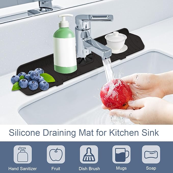 Faucet Guard - 90 Foldable Drain Mat - Image 3