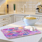 senya Super Absorbent Dish Drying Mat, Microfiber Fast-Drying Dish Mat - Image 6