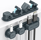 6 Pack Magnetic Cable Clips, Laitver Cord Organizer Holder Strong Adhesive Desk by Unknown