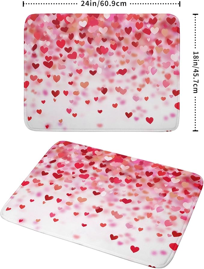 Valentine's Day Dish Drying Mat 18 x 24 Inch - Image 2