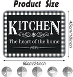 Sinmoe 18 x 24 Inch Buffalo Plaid Dish Drying Mat Drying Dish Pad Absorbent - Image 2