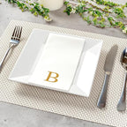 Luxenap 15.8 X 7.9 Inch Linen-Feel Guest Towels, 50 Lettered Hand Towels - Image 3