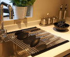 Ahyuan Roll up Dish Drying Rack Over The Sink Kitchen Roll up Sink Drying Rack - Image 4