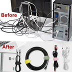 Nearockle 50Pcs Silicone Cable Ties Cord Organizer - Image 5