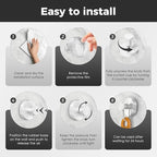 Shower Hooks for Inside Shower, Suction Cup Hooks for Glass Window, Removable - Image 4