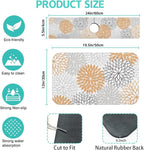 Dish Drying Mat for Kitchen Counter Matt, Super Absorbent Non-slip Rubber Backed - Image 2