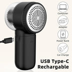 Fabric Shaver Electric Lint Remover Rechargeable Sweater Shaver Dual Protection - Image 4