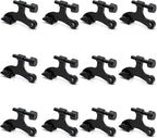 12 Pack Hinge Pin Black Door Stopper, Adjustable Heavy Duty Hinge Pin Door Stop by SUNTAI