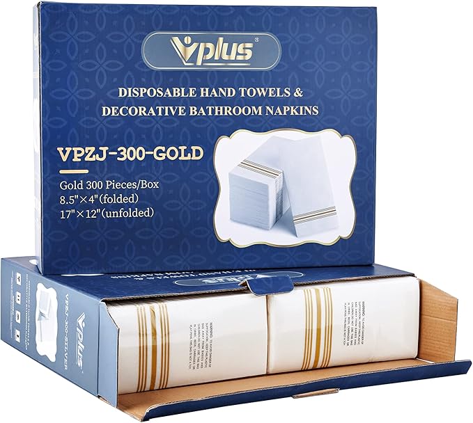 Vplus 300 PACK Guest Towels Disposable Bathroom, Decorative Bathroom Napkins - Image 7