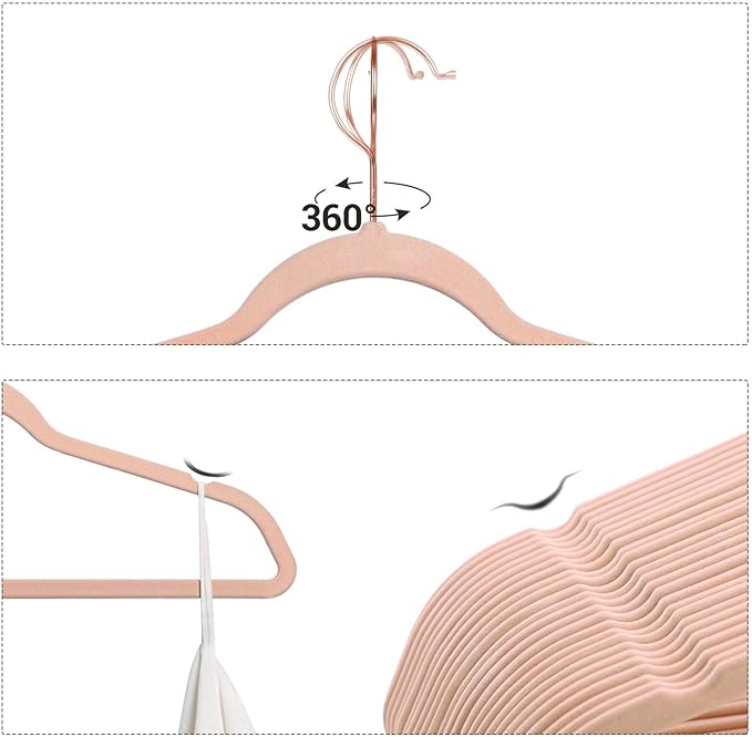 SONGMICS Slim Velvet Hangers, Non-Slip Clothes Hangers - Image 4