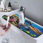 Marine turtle Kitchen sink faucet pad, strong water absorption, anti slip - Image 7