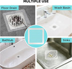 35 Pack Disposable Floor Drain Stickers, Hair Drain Stickers Disposable Shower - Image 8