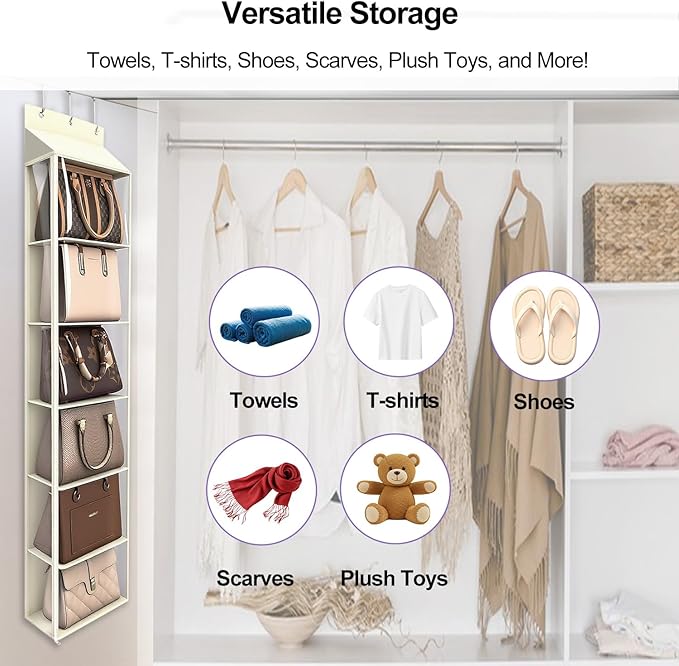 Lirex Over The Door Purse Organizer & Purse Shelf - Image 5
