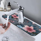 Women Girls Flower Kitchen sink faucet pad, strong water absorption, anti slip - Image 7