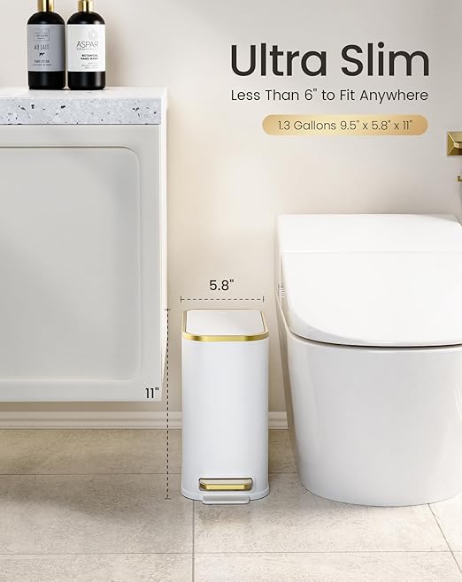 Cesun Small Bathroom Trash Can - Image 3