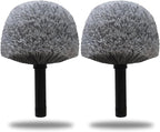 2 Pack Grey Twist-On Cobweb Duster Head Brush by Providequalityproducts