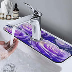Blue Purple Rose Kitchen sink faucet pad, strong water absorption, anti slip - Image 7