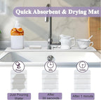 WIFORH Faucet Mat for Kitchen Sink, 24 inch Long Diatomite Fast Drying Stone - Image 4