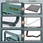 FEED GARDEN Garden Kneeler and Seat, Upgraded Foldable Gardening Stool with 10.23" Wide Kneeling Pad, Heavy Duty Gardening Bench Chair with 2 Tool Pouches, Gardening Gifts for Seniors Mom Women Men - Image 6