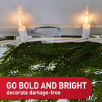 Command Outdoor Light Clips, 20 Clear Clips and 24 Command Strips, Damage-Free - Image 3
