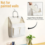 2pcs Wall Hanging Storage Bag, Small Door Closet Linen Fabric Pockets Organizer - Image 6