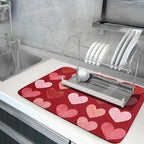 Valentines Day Dish Drying Mat 18 x 24 Inch - Image 5