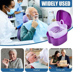 Purple Denture Bath Case Cup Box Holder Storage Container - Image 5