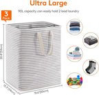 Lifewit 3 Pack Laundry Hamper Large Collapsible Laundry Baskets, Freestanding - Image 4