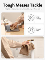 Fantasticlean Microfiber Cleaning Cloth Roll -60 Pack, Tear Away Microfiber - Image 5