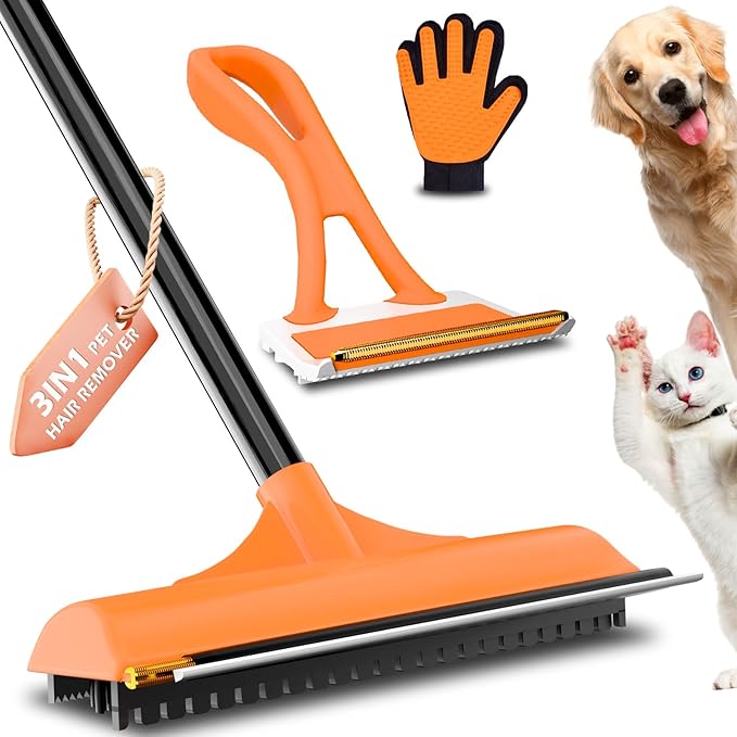 Carpet Rake for Pet Hair Removal by leishiyen