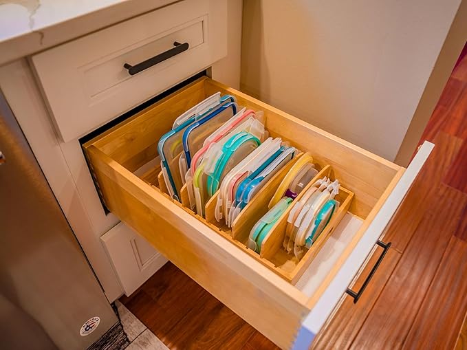 Umilife Large Food Container Lids Organizer - Image 6
